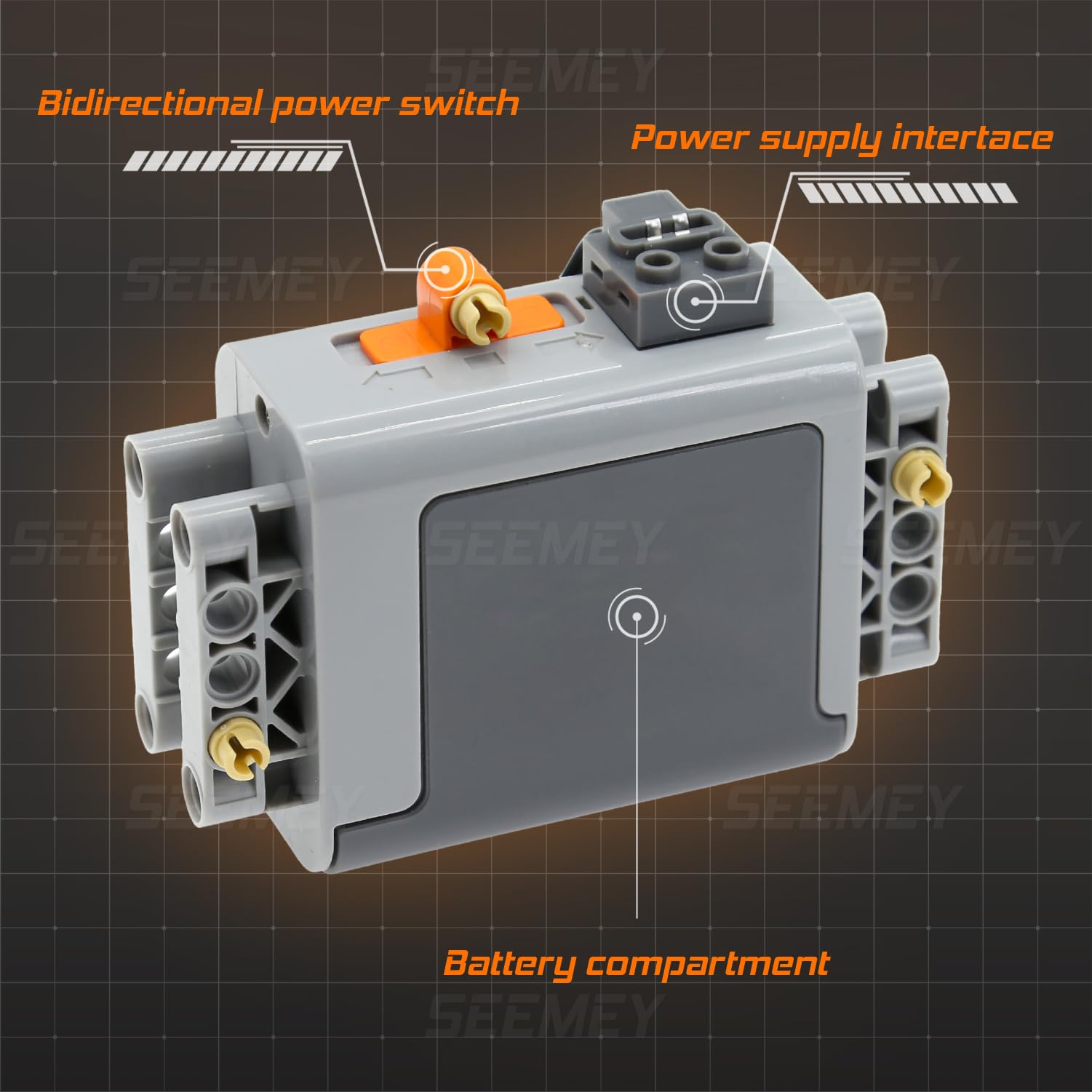 Amazon.co.jp: SEEMEY 5PCSテクニカルパーツ、レゴと互換性のある